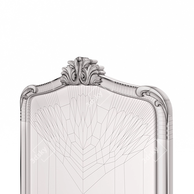 Elegant Filigree Floor Mirror by Pottery Barn 3D model image 3