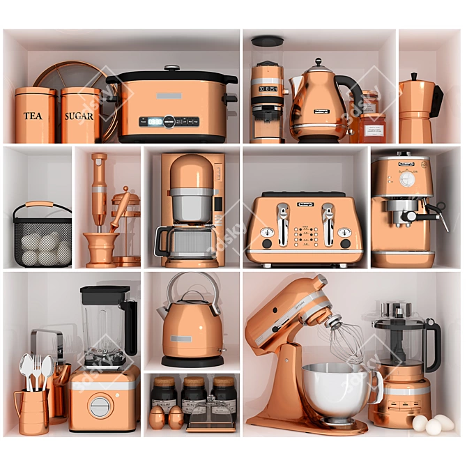 Versatile Kitchen Appliance Set 3D model image 1