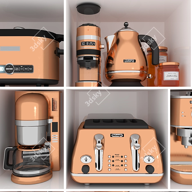 Versatile Kitchen Appliance Set 3D model image 3