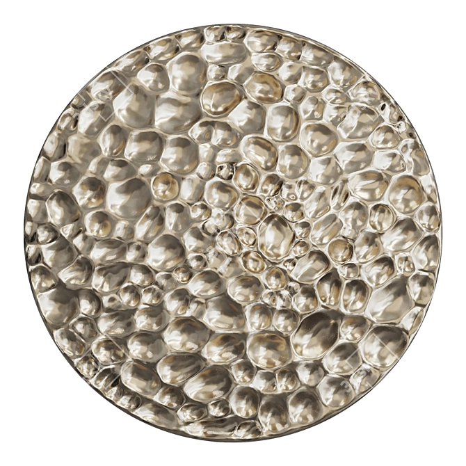 Abstract Metal Wall Art Sculpture 3D model image 1