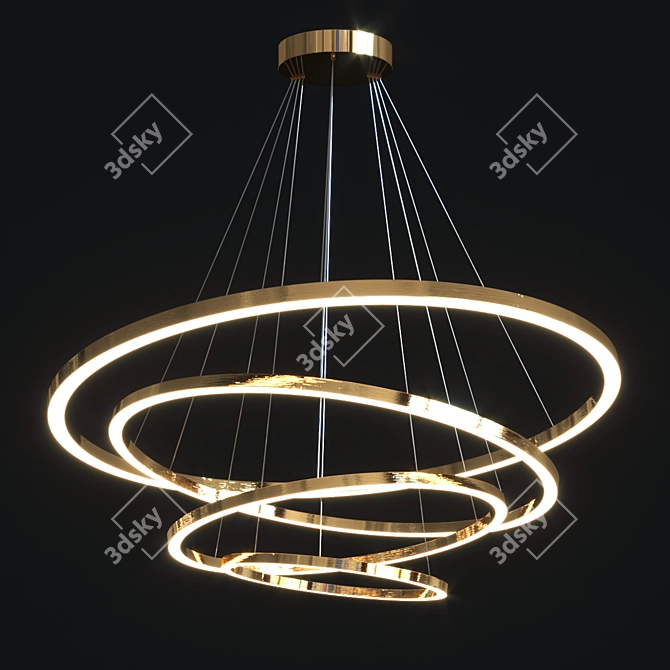 Sleek Cruise Collection Pendant Lamps 3D model image 5