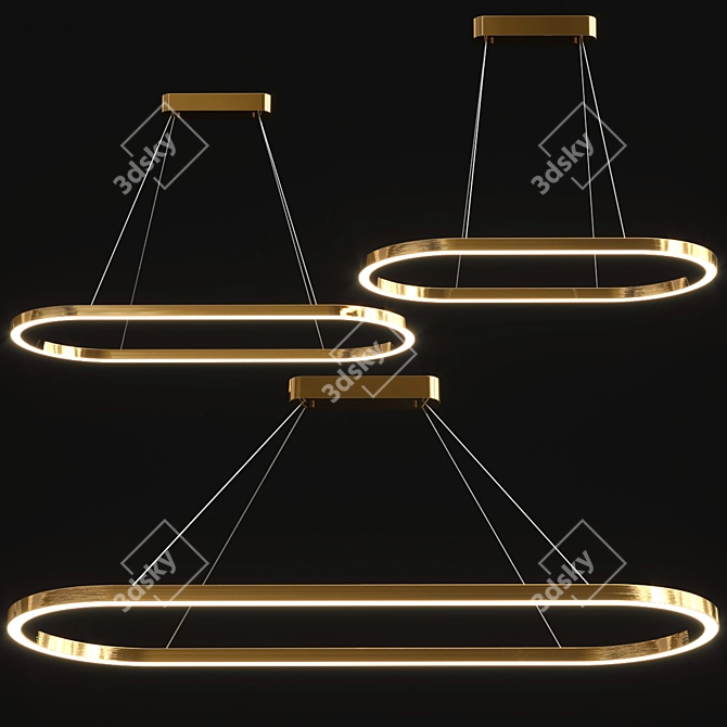 Sleek Cruise Collection Pendant Lamps 3D model image 6