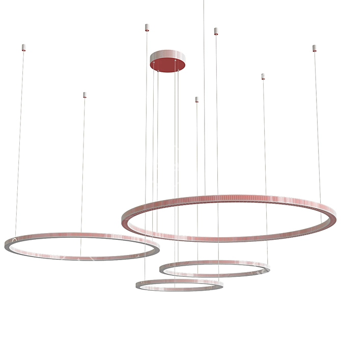 Sleek Cruise Collection Pendant Lamps 3D model image 7