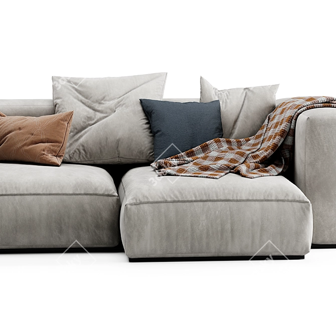 Modern Mags Soft Corner Sofa 3D model image 4