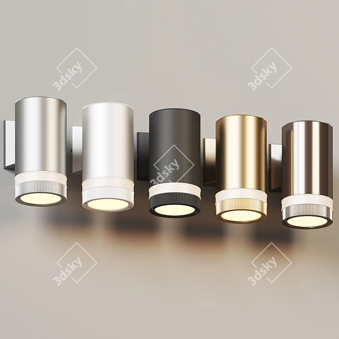 Modern Outdoor Wall Light Fixture 3D model image 4