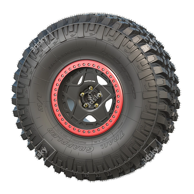 Off-Road Beast Nitto Tires 3D model image 1