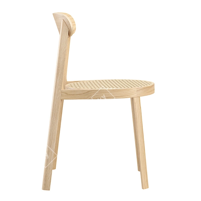 Brulla Stackable Wooden Chair 3D model image 7