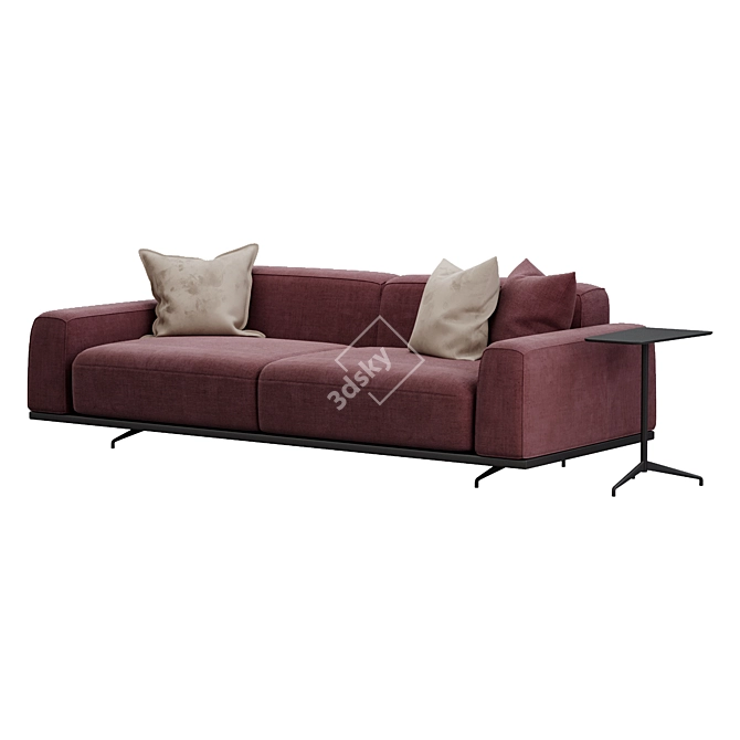 Mod Giorno Sofa, Contemp Loft 3D model image 2