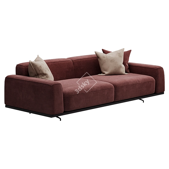 Mod Giorno Sofa, Contemp Loft 3D model image 11