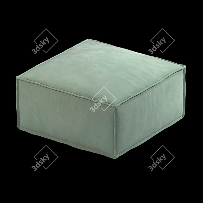 Vento Modular Poufs with Blanket 3D model image 3