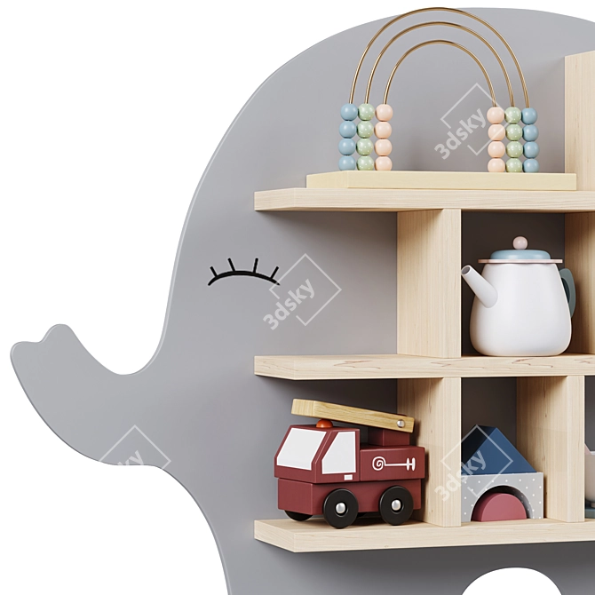 Jabadabado Bunny & Elephant Shelves 3D model image 6
