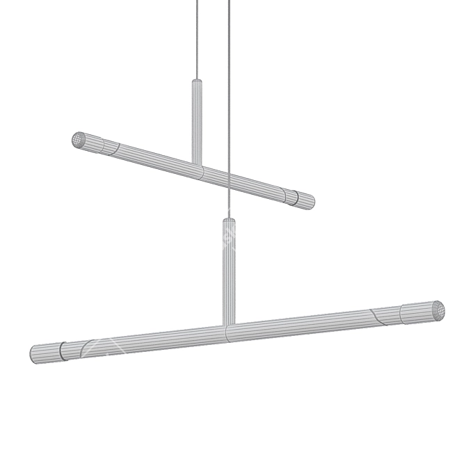 Sculptural Minimalist Lighting Solution 3D model image 2