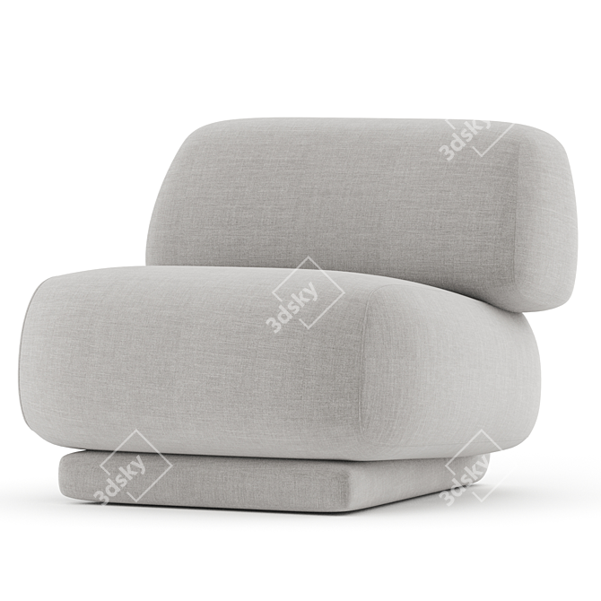Sleek Moroso Gogan Armchair Design 3D model image 2