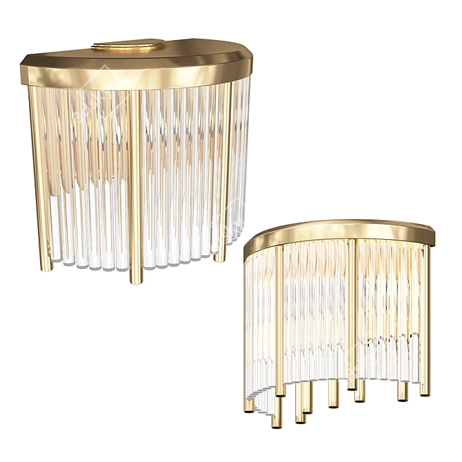 Elegant Pharo Wall Lights 3D model image 2