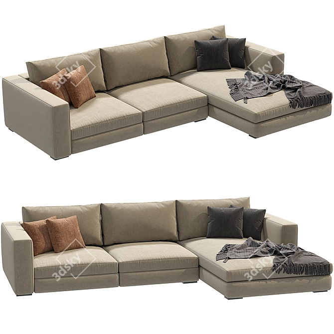 Modern Comfort Cenova Sofa 3D model image 2