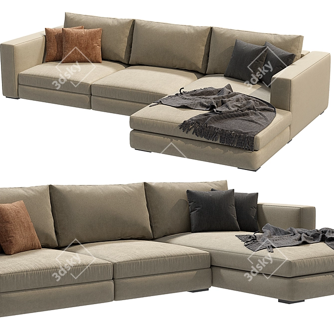 Modern Comfort Cenova Sofa 3D model image 3