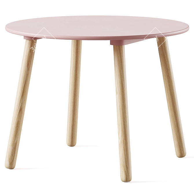 Kids Table and Chairs Set by Jabadabado 3D model image 2
