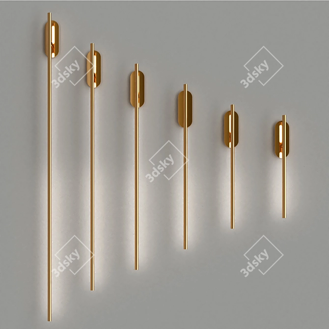 Contemporary Virginia Lamp Fixture 3D model image 2