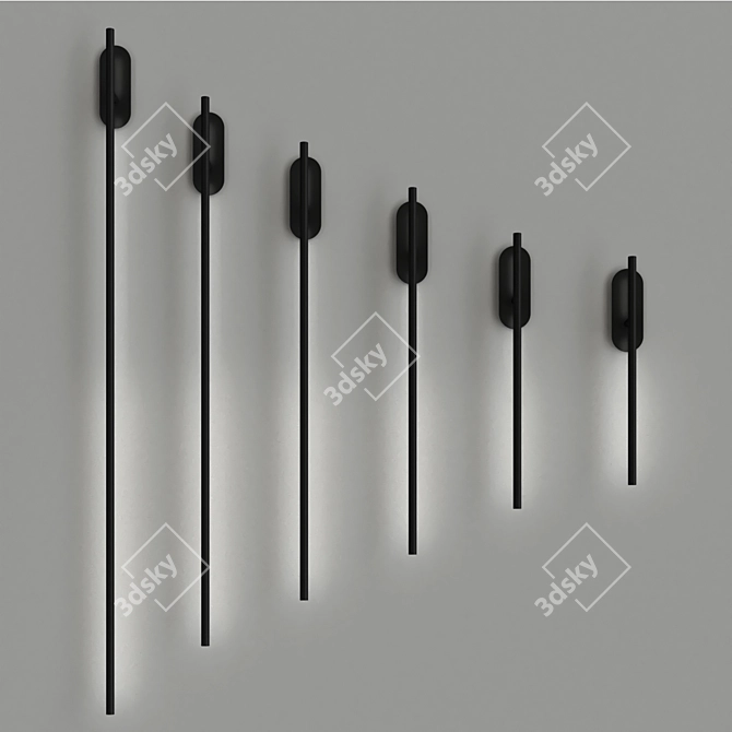 Contemporary Virginia Lamp Fixture 3D model image 3