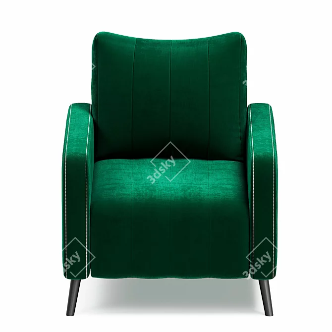Elegant Armchair Markful in 4 Colors 3D model image 3