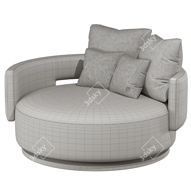 Luxury Elsa Armchair Furniture 3D model image 2