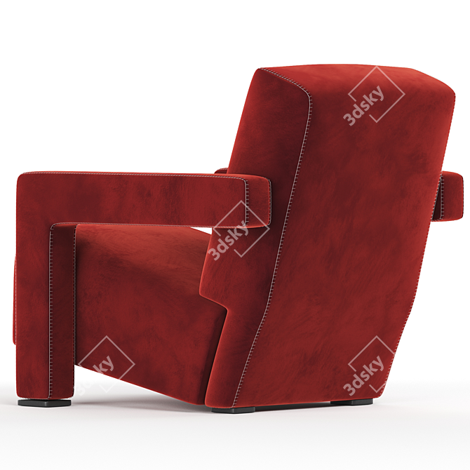 Modern Fabric Armchair Utrecht 2017 3D model image 3