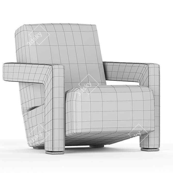 Modern Fabric Armchair Utrecht 2017 3D model image 5