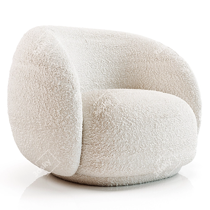 Stylish Julep Armchair Design 3D model image 1