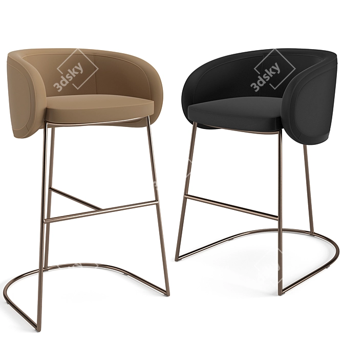 Sunbeam Stool Collection 3D model image 1