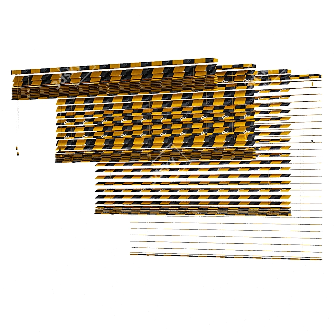 Adjustable Wooden Blinds Collection 3D model image 9