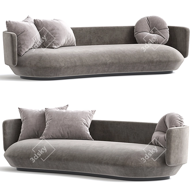 Modern Baixo Sofa 3D Model 3D model image 1