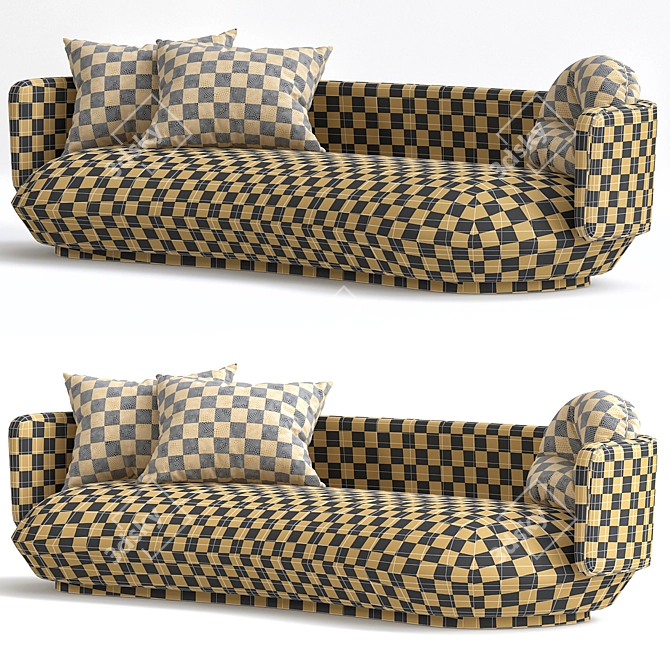 Modern Baixo Sofa 3D Model 3D model image 4