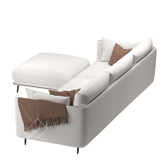 Stylish Nube Jeo Sofa Model 3D model image 4