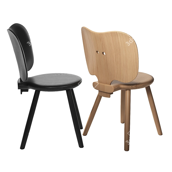 Modern Ergonomic Stabello Chair 3D model image 2