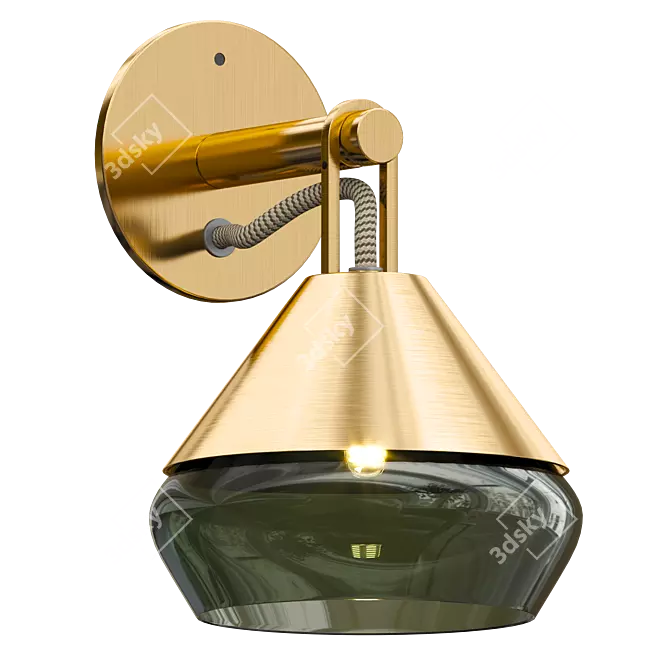 Chic Hatti Wall Sconce Glow 3D model image 7
