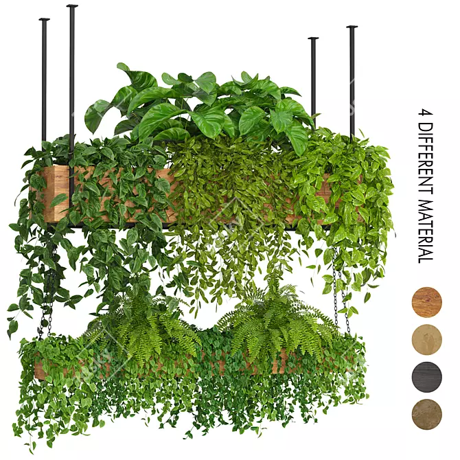 "Modern Indoor Plants Collection Pack 3D model image 1