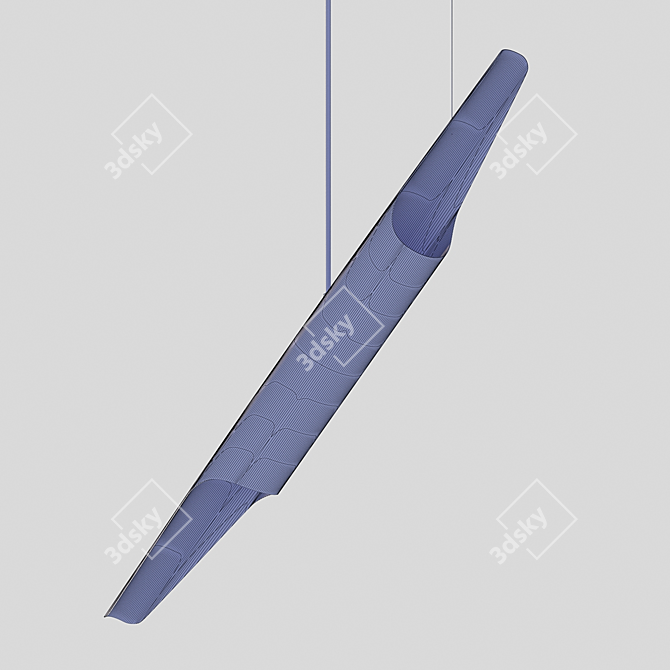 Industrial Minimalist Pendant Lamp 3D model image 3