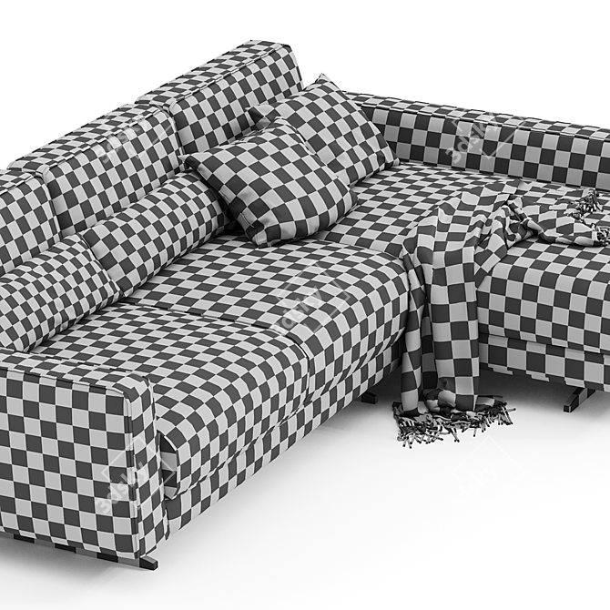 Elegant Bontempi Casa Mizar Sofa 3D model image 5