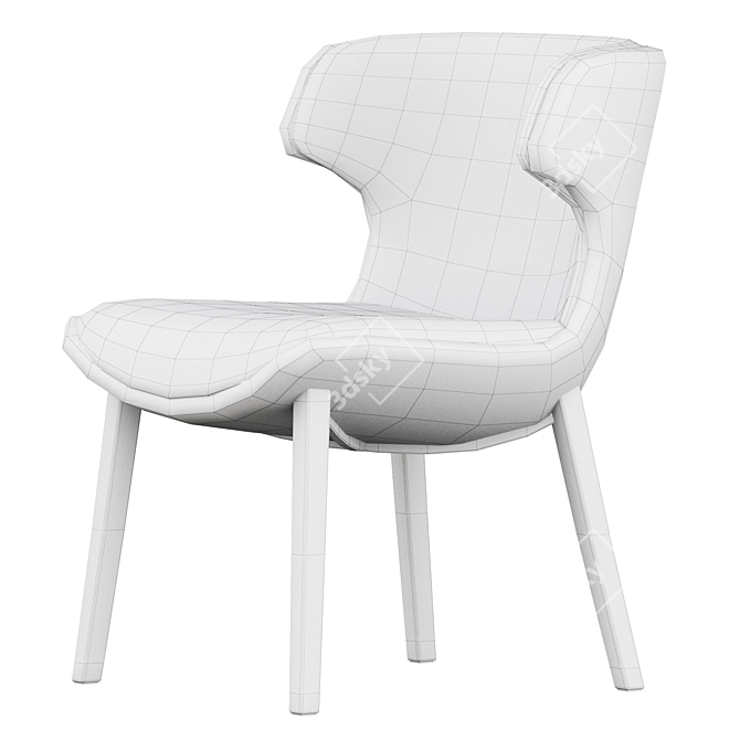 Contemporary Dining Chair 2017 V-Ray 3D model image 6