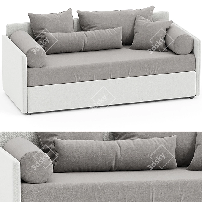 Modular Sofa Line Bolzan Letti 3D model image 4