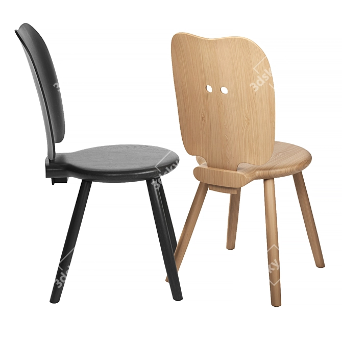 Modern Ergonomic Roethlisberger Stabello Chair 3D model image 2
