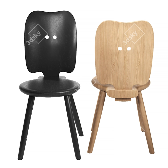 Modern Ergonomic Roethlisberger Stabello Chair 3D model image 3