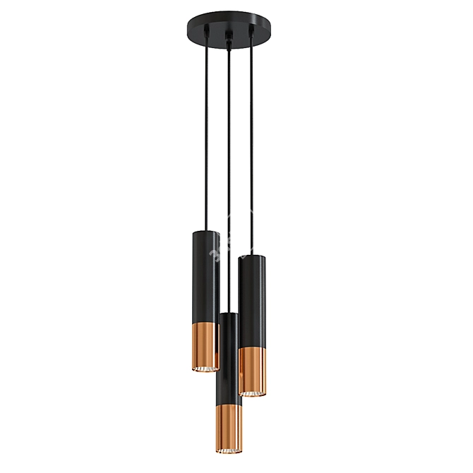 Modern Hanging Lamp Sollux 3P 3D model image 1