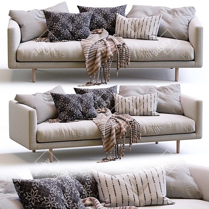 Modern 3D Furniture Model Kit 3D model image 5