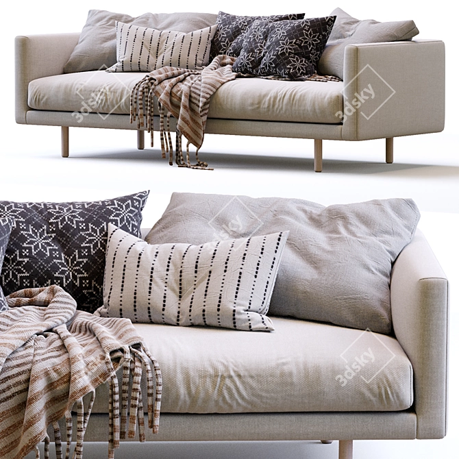 Modern 3D Furniture Model Kit 3D model image 6