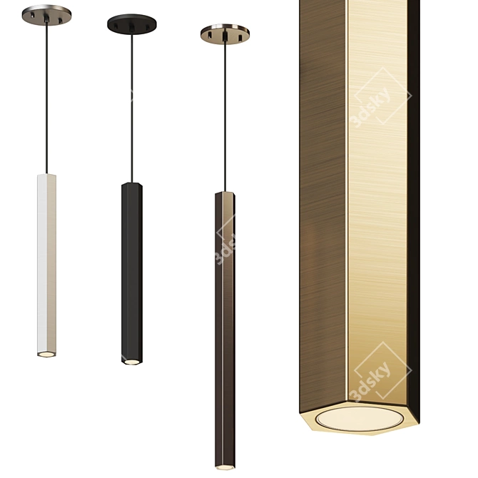 Umfredo Minimalist LED Pendant Light 3D model image 1