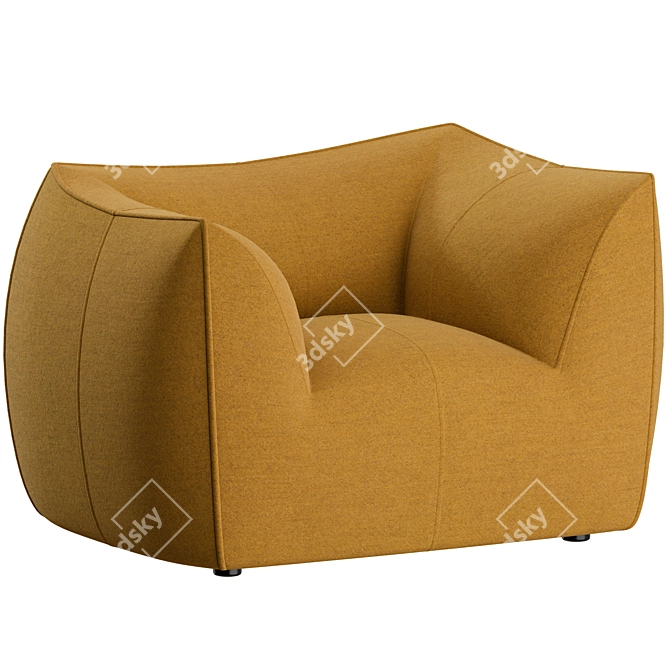 1972 Le Bambole Armchair Design 3D model image 6