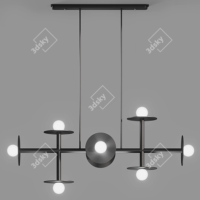 Corona Light Chandelier by Corner Design 3D model image 3