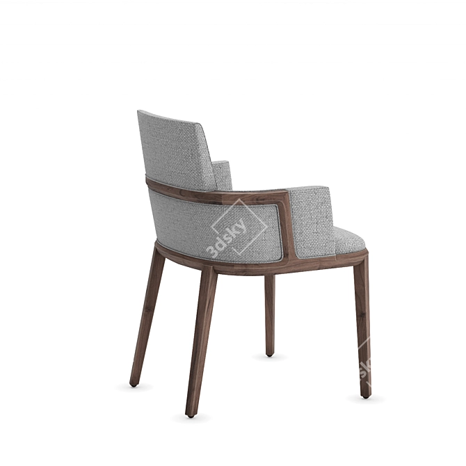Elegant Henley Dining Chair 3D model image 4