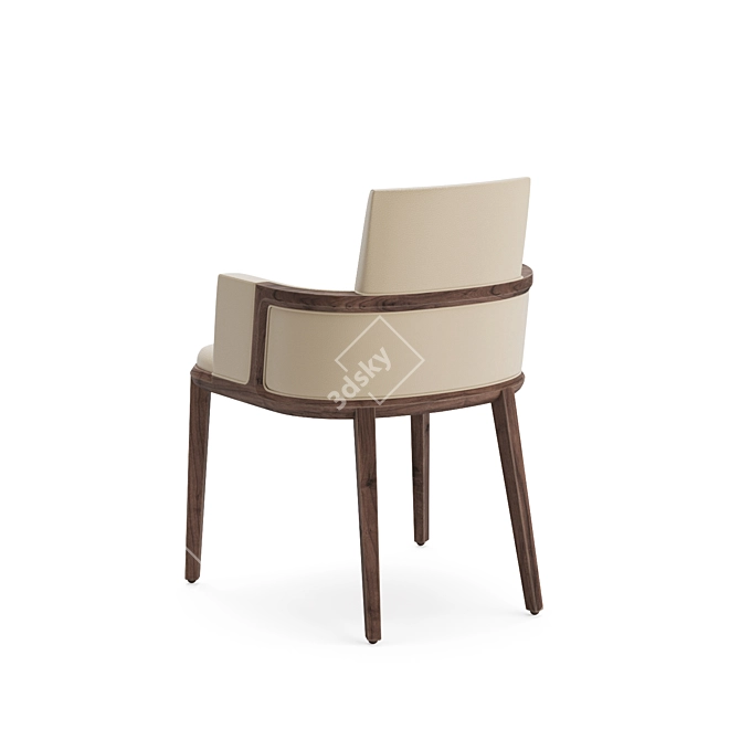 Elegant Henley Dining Chair 3D model image 5